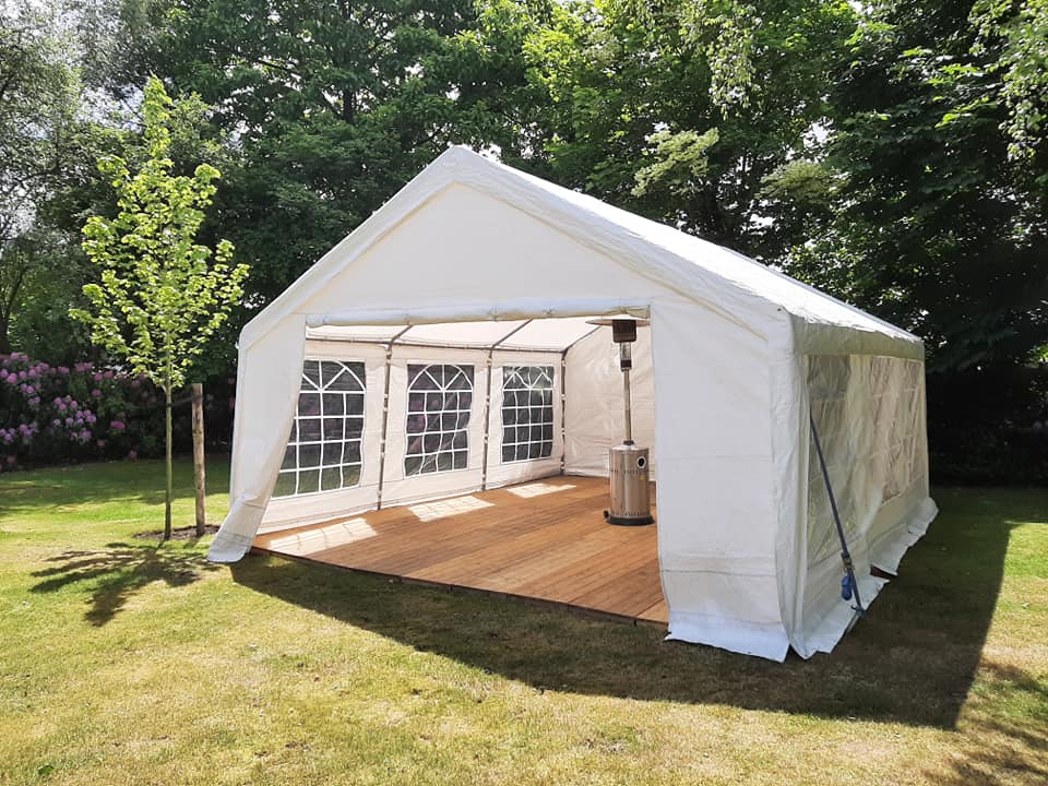 partytent 6x5 meter inclusief op en afbouw