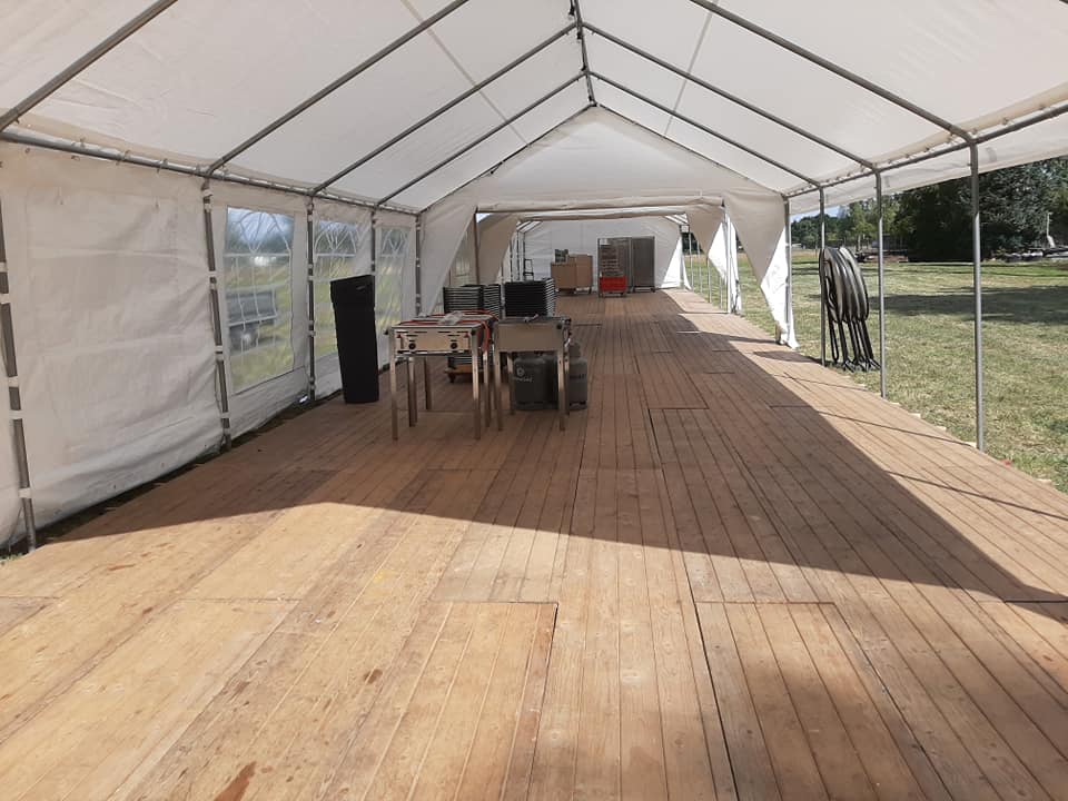 partytenten 5 meter inclusief op en afbouw